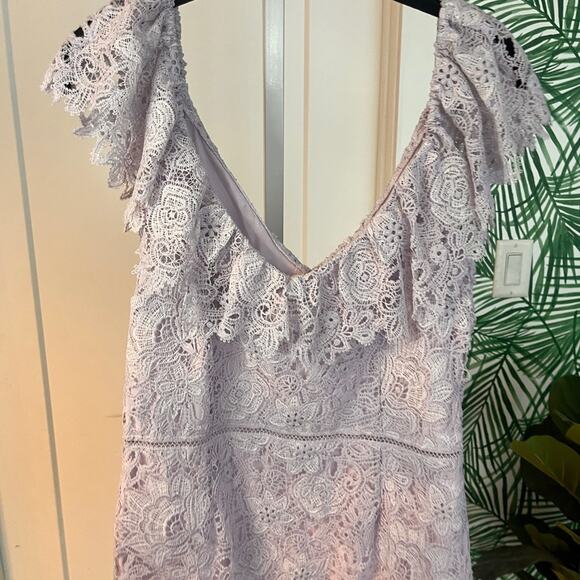 Saylor Lilac Adwoa Lace Overlay Dress XL - Picture 3 of 11